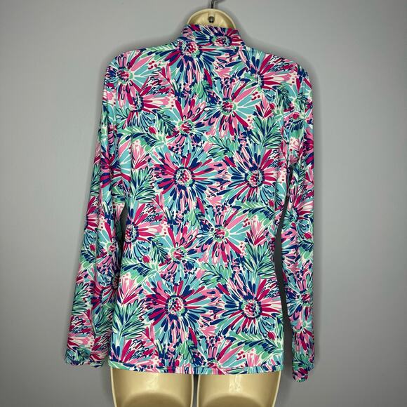 San Soleil UPF 50 Full Zip Lightweight Full Zip Jacket Floral Golf Performance S - Picture 5 of 9